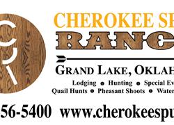 CHEROKEE SPUR RANCH SIGNS ON AS TH