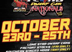 Dwarf Car Nationals October 24-25th