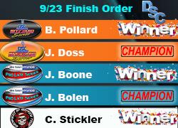 Pollard Wins Blizzard; Doss is Blizzard Champ; Ruggiero is SSS Champ