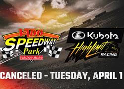 Strong Gale Force Winds Force Cancelation of High Limit Date at Vado Speedway Park