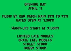April 11, 2025 Opening Day