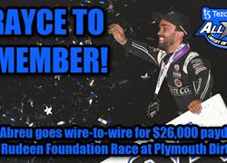 Rico Abreu goes wire-to-wire for $