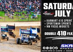 DOUBLE 410 FEATURES - SAT. JULY 13