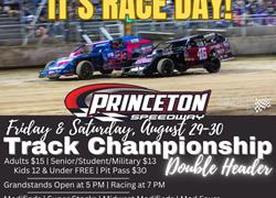 It's RACE DAY - Track Championship Double Header - Friday and Saturday