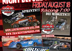 Friday, August 18 D-II Midgets at