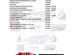 BOB FINLEY MEMORIAL ITINERARY