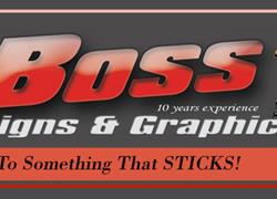 Destiny Motorsports and Boss Signs