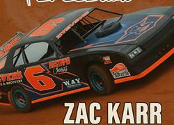 Zac Karr Sets New Track Record