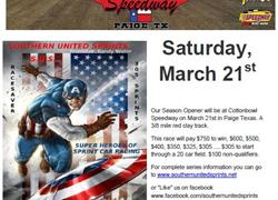 March 21st Southern United Sprints