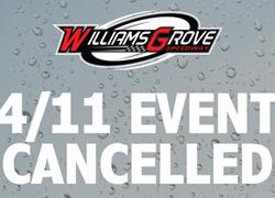 Rain Cancels Williams Grove April