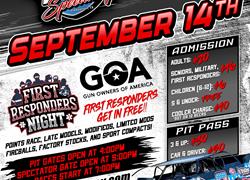 NEXT RACE... September 14th!  First Responders Night!