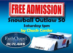 OUTLAWS GO 50 LAPS SATURDAY
