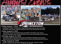 August Events at Princeton Speedway