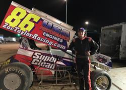 Taylor Snags Sprint Car Podium Fin