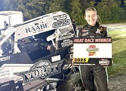 Abby Hohlbein wins Midget heat at