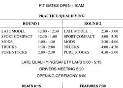 Race Day Itinerary - May 4, 2024
