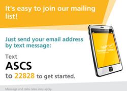 ASCS E-News Letter: Sign up Today!