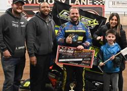 Victory lane visit for Kyle Steffe