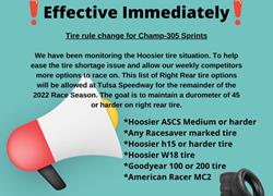 Champ 305 Sprints Tire Change Effe