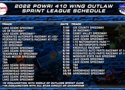 Inaugural POWRi 410 Wing Outlaw Sp