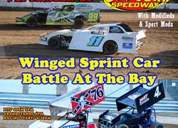 Winged Sprint Cars Battle At The B