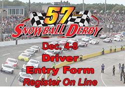 Snowball Derby Drivers Can Now Register on line