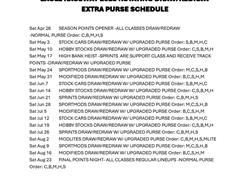 Rotating Order Of Events Schedule 2025