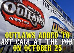 Outlaws Added to Weedsport on Oct.