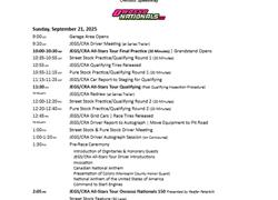 Owosso Nationals Sunday Schedule