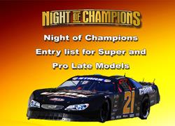 Updated Entry List for Saturday Night of Champions 100; 26 Entered PLM