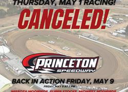 Thursday, May 1  - CANCELED due to rain in forecast