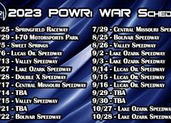 24 POWRi WAR Sprint League Events