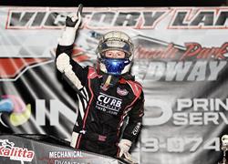 Cale Coons scores the checkered fl