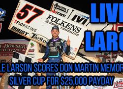 Kyle Larson scores Don Martin Mem