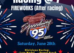 Fireworks Night, Saturday June 28