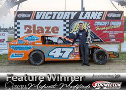 Erik Gruhlke Gets First Ever WISSOTA Feature Win Friday Night at the Princeton Speedway