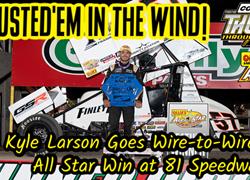 Kyle Larson goes wire-to-wire at 8