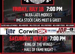 NEXT RACE: Friday, July 18th & 19t