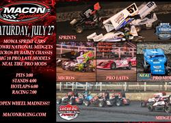 SATURDAY STOP AT MACON ON TAP FOR