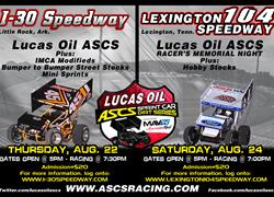 Look Ahead: Lucas Oil ASCS onward