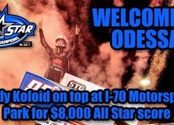 Buddy Kofoid on top at I-70 Motors