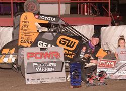Cannon McIntosh Claims Victory with POWRi National Midget League at Macon Speedway