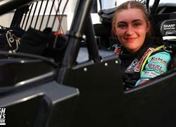 Abby Hohlbein competes in USAC Ind