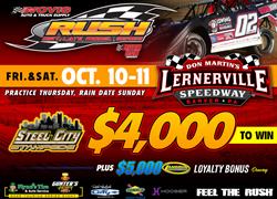 HOVIS RUSH SERIES SET TO CLOSE OUT 2025 SEASON AT LERNERVILLE THIS WEEKEND FOR “STEEL CITY STAMPEDE” FEATURING RUSH LATE MODEL FLYNN'S TIRE/GUNTER'S H