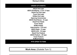 Schedule of events for 3rd Annual