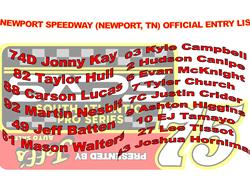 NEWPORT SPEEDWAY OFFICIAL ENTRY LIST