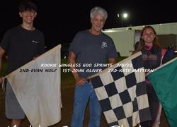7/9/22 Rookie Wingless 600s Result
