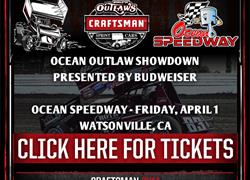 WoO Ocean Speedway April 1 Tickets