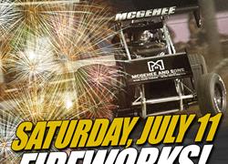 Fireworks this Saturday, July 11 p