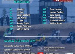 Saturday 14 December - Speedcar No